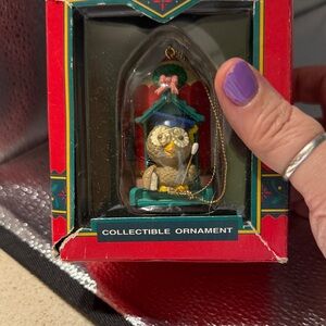 Vintage Owl Collectible Ornament